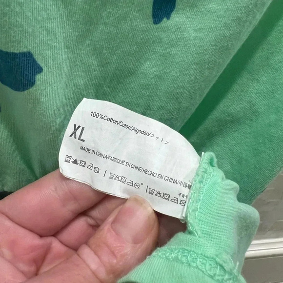 Unacoo long tiered maxi dress sleeveless girls xl green with blue flowers - Picture 8 of 14